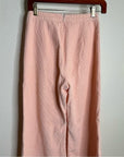 Faithfull The Brand 100% Cotton Tove Corduory Pant in Pale Pink Wide Leg High Rise