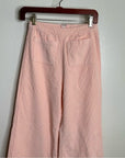 Faithfull The Brand 100% Cotton Tove Corduory Pant in Pale Pink Wide Leg High Rise
