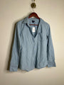 J. Crew Factory 100% Cotton Denim Chambray Front Pocket Button Down Shirt