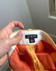 J. Crew Ingrid 100% Linen Orange Straight Leg Trouser Pant
