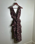 Cleobella 100% Organic Cotton Ruffle Tiered Plunge Neck Midi Dress