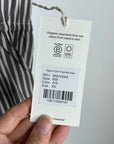 MATE The Label 100% Organic Cotton Poplin Striped Brown Midi Dress