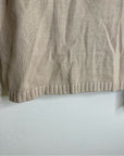 Stitches & Stripes 100% Cotton Tan Textured Pullover Sweater