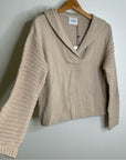 Stitches & Stripes 100% Cotton Tan Textured Pullover Sweater