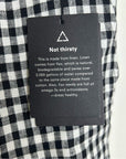 Reformation 100% Linen Black White Checkered Trouser Pant