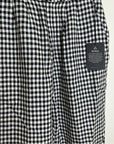 Reformation 100% Linen Black White Checkered Trouser Pant