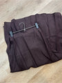 Madewell 100% Linen Chocolate Brown Pull on Slip Skirt