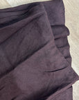 Madewell 100% Linen Chocolate Brown Pull on Slip Skirt