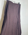 Madewell 100% Linen Chocolate Brown Pull on Slip Skirt