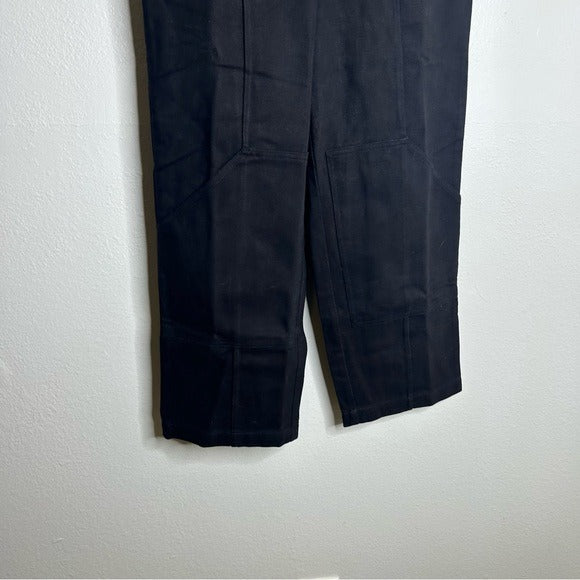 Cleobella 100% Organic Cotton Black Straight Leg Denim Jean Trouser Pant