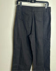 Cleobella 100% Organic Cotton Black Straight Leg Denim Jean Trouser Pant