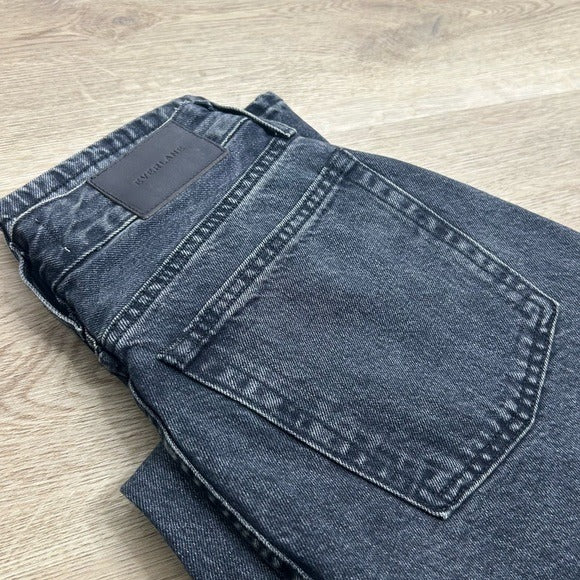 Everlane Everlane 100% Organic Cotton The 90&amp;#39;s Curvy Fit Cheeky Straight Jean Black - Cotton