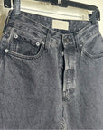 Everlane 100% Organic Cotton The 90's Curvy Fit Cheeky Straight Jean Black