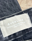Everlane 100% Organic Cotton The 90's Curvy Fit Cheeky Straight Jean Black