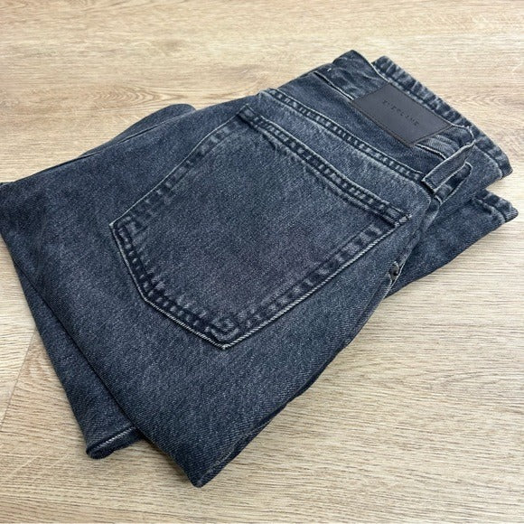 Everlane Everlane 100% Organic Cotton The 90&amp;#39;s Curvy Fit Cheeky Straight Jean Black - Cotton