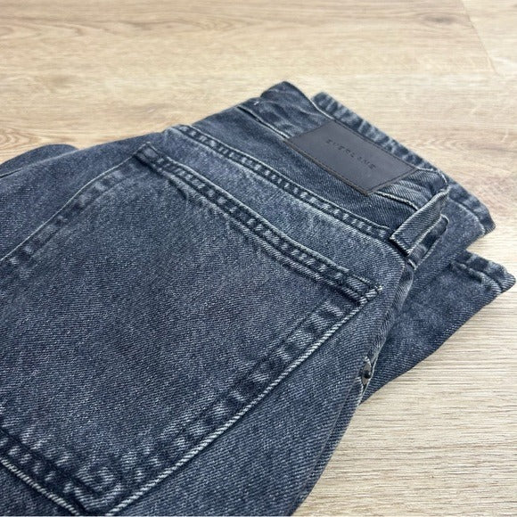 Everlane Everlane 100% Organic Cotton The 90&amp;#39;s Curvy Fit Cheeky Straight Jean Black - Cotton