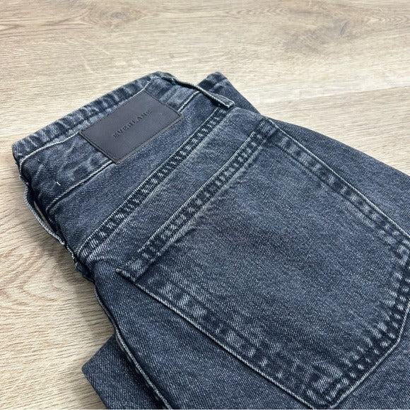 Everlane Everlane 100% Organic Cotton The 90&amp;#39;s Curvy Fit Cheeky Straight Jean Black - Cotton