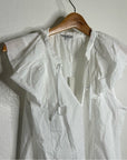 Rails 100% Cotton Karysa White Flutter Sleeve Blouse in White