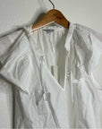 Rails 100% Cotton Karysa White Flutter Sleeve Blouse in White