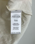 Nation LA 100% Cotton Mikka Gold Button Tank Top in Cream