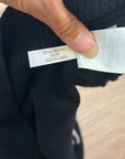 J. Crew 100% Cashmere High V - Neck Black Lightweight Sweater