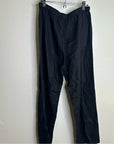 Reformation 100% Linen Black Straight Leg Drawstring Trouser Pant
