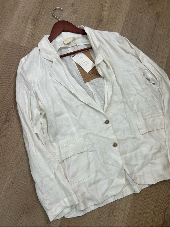 Reistor 100% Hemp 'She's Everything Blazer' in Coconut White