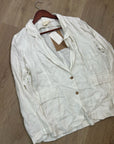 Reistor 100% Hemp 'She's Everything Blazer' in Coconut White