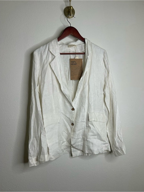 Reistor 100% Hemp 'She's Everything Blazer' in Coconut White