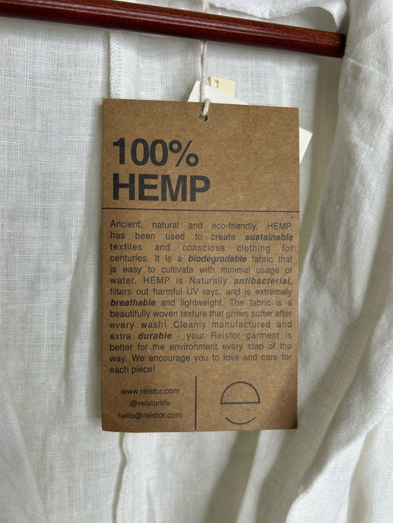 Reistor 100% Hemp 'She's Everything Blazer' in Coconut White