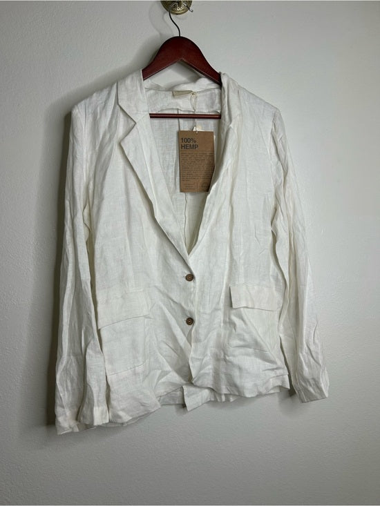 Reistor 100% Hemp 'She's Everything Blazer' in Coconut White