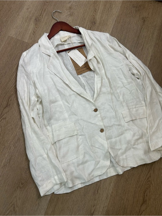 Reistor 100% Hemp 'She's Everything Blazer' in Coconut White