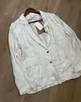 Reistor 100% Hemp 'She's Everything Blazer' in Coconut White
