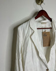 Reistor 100% Hemp 'She's Everything Blazer' in Coconut White