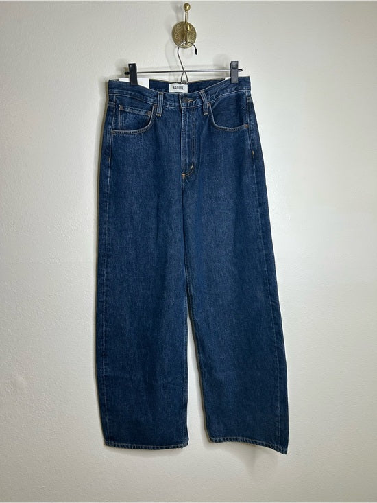 AGOLDE 100% Regenerative Cotton Low Curve Jean in Pendulum Dark Wash