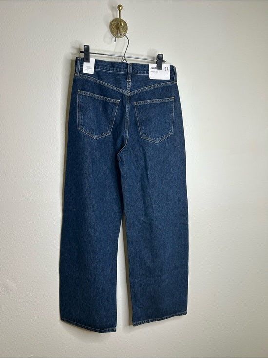 AGOLDE 100% Regenerative Cotton Low Curve Jean in Pendulum Dark Wash