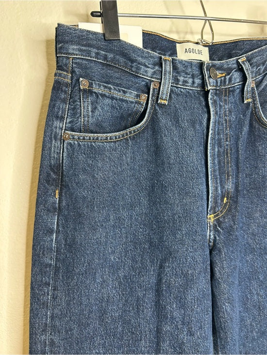 AGOLDE 100% Regenerative Cotton Low Curve Jean in Pendulum Dark Wash
