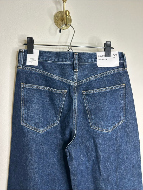 AGOLDE 100% Regenerative Cotton Low Curve Jean in Pendulum Dark Wash