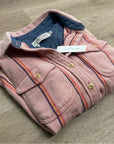 Outerknown 100% Organic Cotton Pink Striped Button Down Blanket Shirt