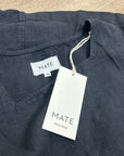 MATE The Label 100% Organic Linen Sqaure Neck Mini Dress Black