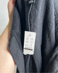 J. Crew 100% Cotton Gauze  V- Neck Shirtdress in Black