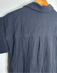 J. Crew 100% Cotton Gauze  V- Neck Shirtdress in Black