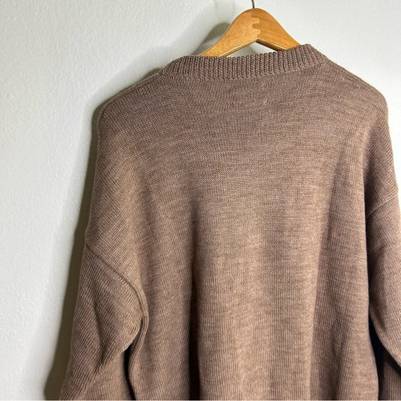 MATE The Label Merino Wool Alpaca Soft Perfect Crew Neck Knit Sweater