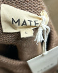 MATE The Label Merino Wool Alpaca Soft Perfect Crew Neck Knit Sweater