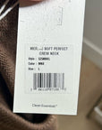 MATE The Label Merino Wool Alpaca Soft Perfect Crew Neck Knit Sweater