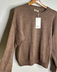 MATE The Label Merino Wool Alpaca Soft Perfect Crew Neck Knit Sweater