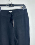 Unsubscribed 100% Cashmere Black Jogger Style Drawstring Pull on Pant