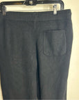 Unsubscribed 100% Cashmere Black Jogger Style Drawstring Pull on Pant
