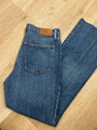 J. Crew 100% Cotton Denim Full Length Demi Boot Leg Jean Leather Patch