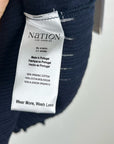Nation LA 100% Organic Cotton Knit Ribbed Tank Top Ribbed In Night Sky